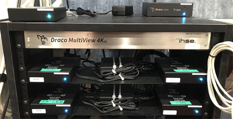居室に設置されたDraco MV42とKVM エクステンダー